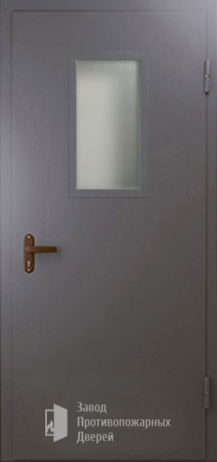 Фото двери «Техническая дверь №4 однопольная со стеклопакетом» в Электростали