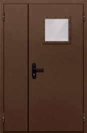 Фото двери «Полуторная со стеклом №88» в Электростали