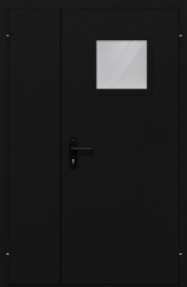 Фото двери «Полуторная со стеклом №84» в Электростали