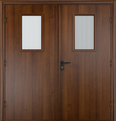 Фото двери «Двупольная МДФ со стеклом EI-30» в Электростали