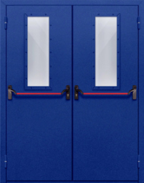 Фото двери «Двупольная со стеклом и антипаникой №63» в Электростали