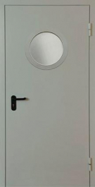 Фото двери «Однопольная с круглым стеклом EI-30» в Электростали