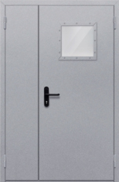 Фото двери «Полуторная со стеклопакетом» в Электростали