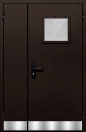 Фото двери «Полуторная с отбойником №42» в Электростали