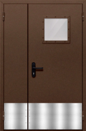 Фото двери «Полуторная с отбойником №35» в Электростали