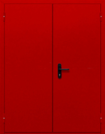 Фото двери «Двупольная глухая (красная)» в Электростали