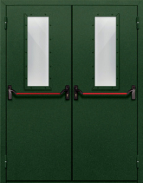 Фото двери «Двупольная со стеклом и антипаникой №69» в Электростали